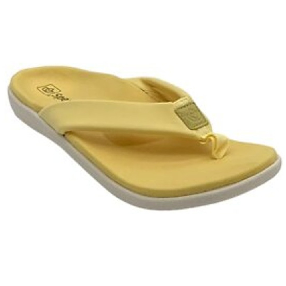 Spenco Victoria Women's Orthotic Flip Flop Sundress Yellow Size 12D Wide NEW